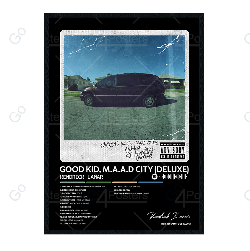 Kendrick Lamar - Good Kid, M.A.A.D City Album Poster