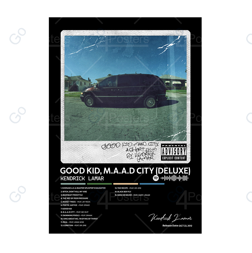 Kendrick Lamar - Good Kid, M.A.A.D City Album Poster