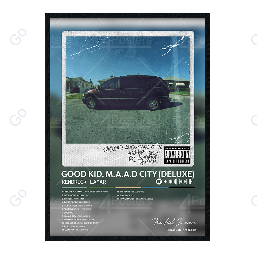 Kendrick Lamar - Good Kid, M.A.A.D City Album Poster