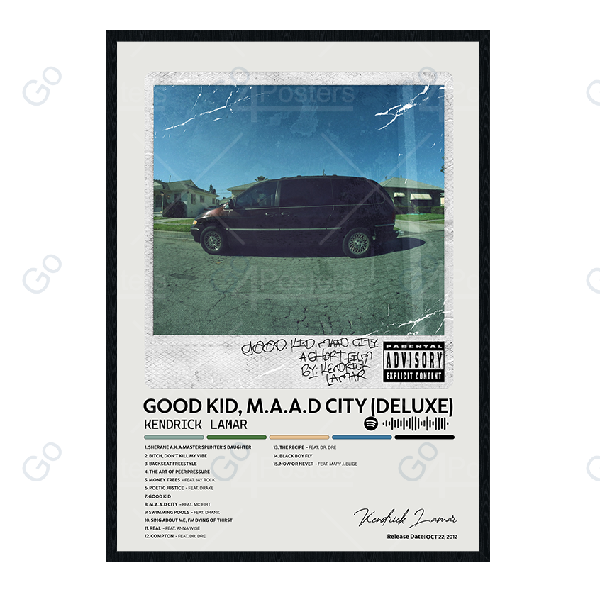 Kendrick Lamar - Good Kid, M.A.A.D City Album Poster