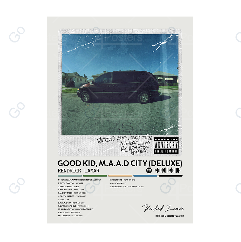 Kendrick Lamar - Good Kid, M.A.A.D City Album Poster