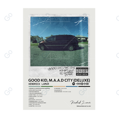 Kendrick Lamar - Good Kid, M.A.A.D City Album Poster