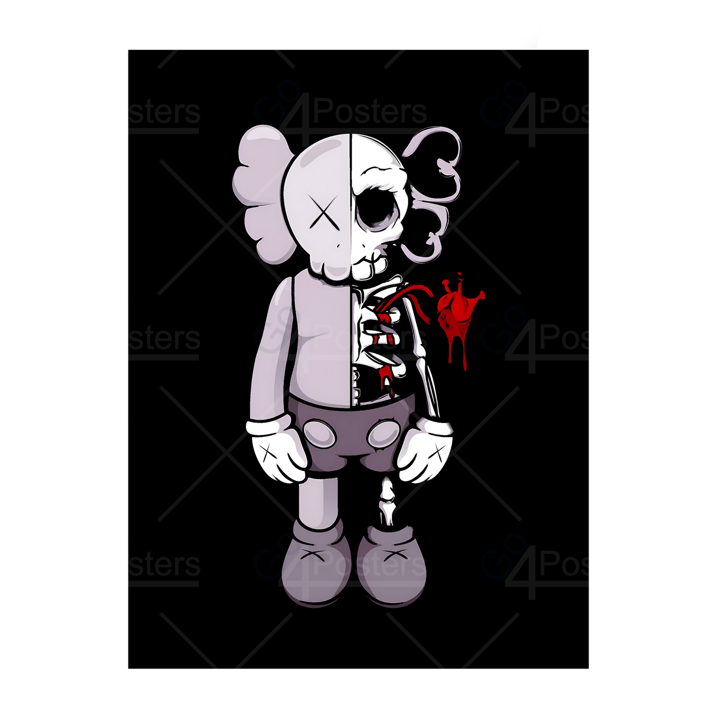 KAWS Skeleton Heart Beat