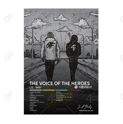 Lil Baby - The Voice of the Heroes Album Poster