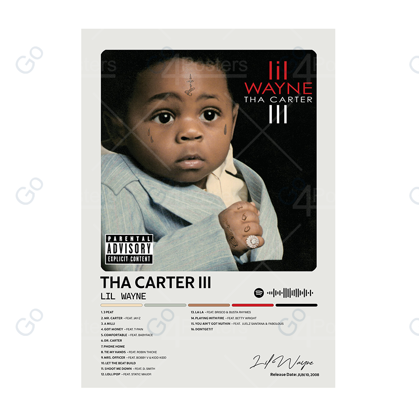 Lil Wayne - Tha Carter III Album Poster