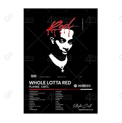 Playboy Carti - Whole Lotta Red Album Poster