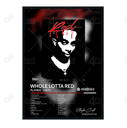 Playboy Carti - Whole Lotta Red Album Poster