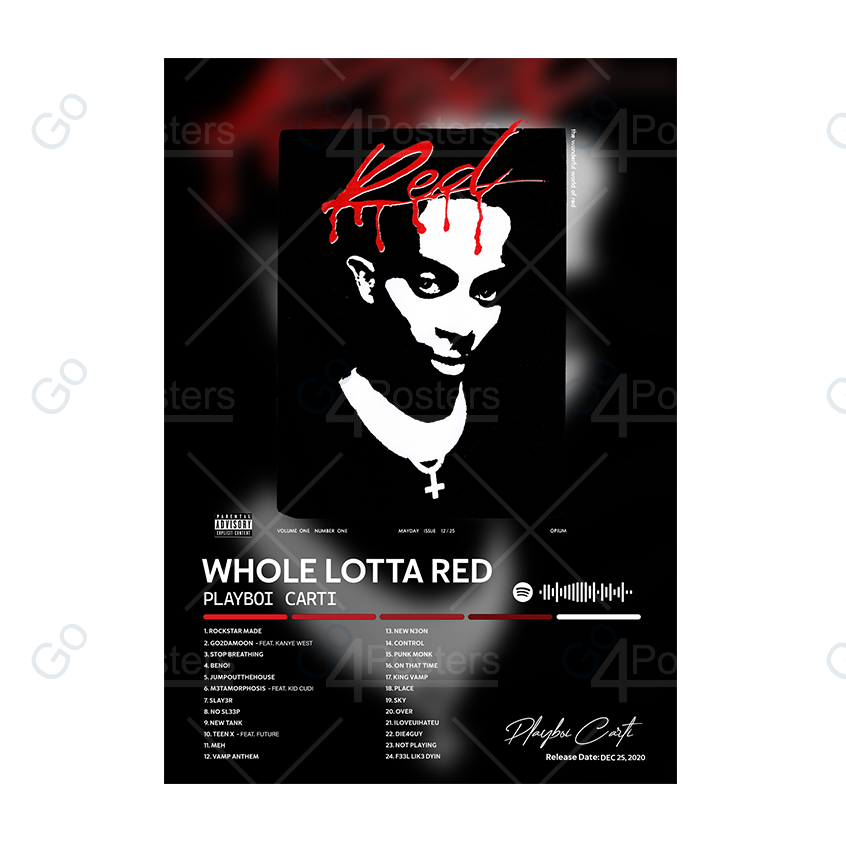 Playboy Carti - Whole Lotta Red Album Poster