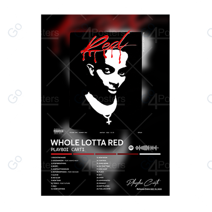 Playboy Carti - Whole Lotta Red Album Poster