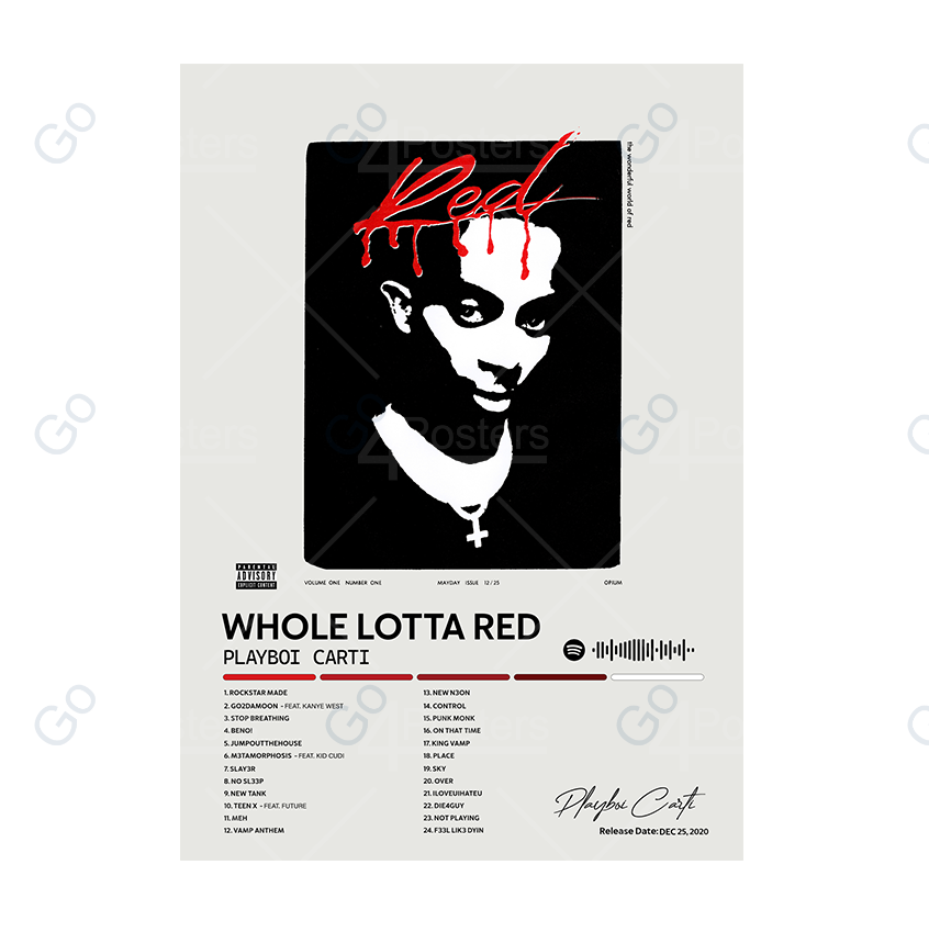 Playboy Carti - Whole Lotta Red Album Poster