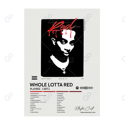 Playboy Carti - Whole Lotta Red Album Poster