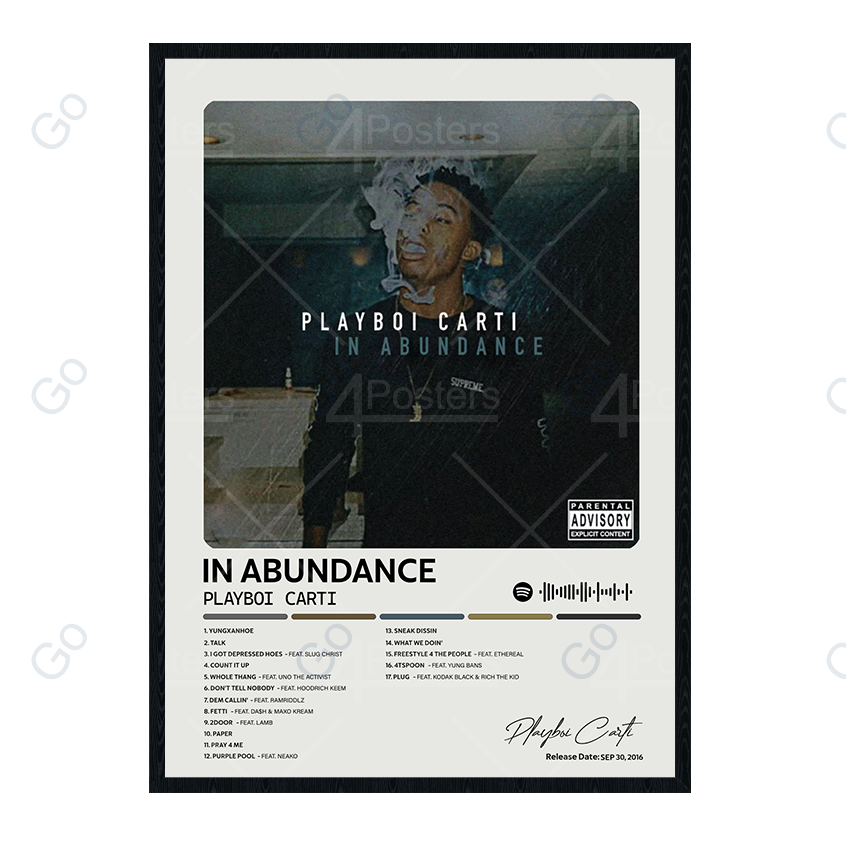 Playboy Carti - In Abundance Album Poster