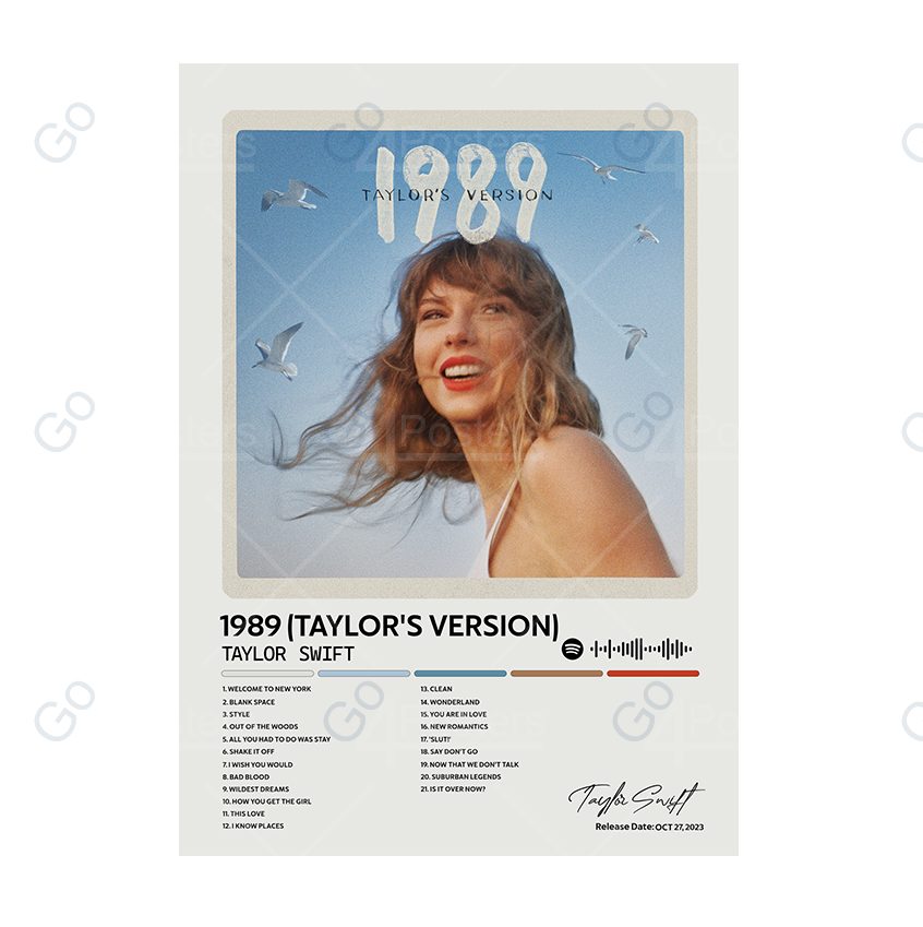 Taylor Swift - 1989 (Taylor's Version) Album Poster