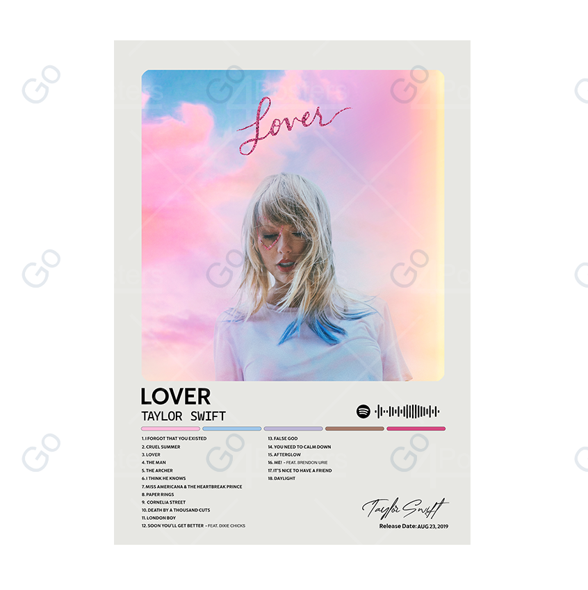 Taylor Swift - Lover Album Poster