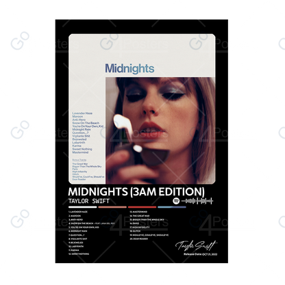 Taylor Swift - Midnights (3am Edition) Album Poster