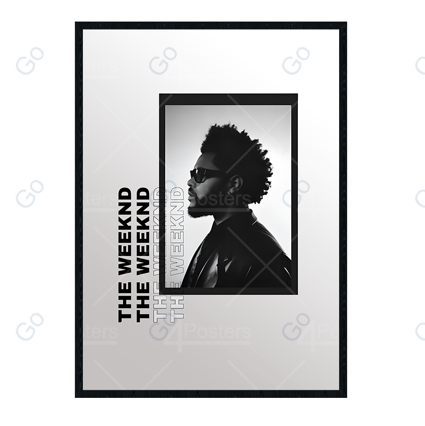 The Weeknd B&W - Poster