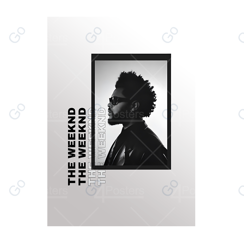 The Weeknd B&W - Poster