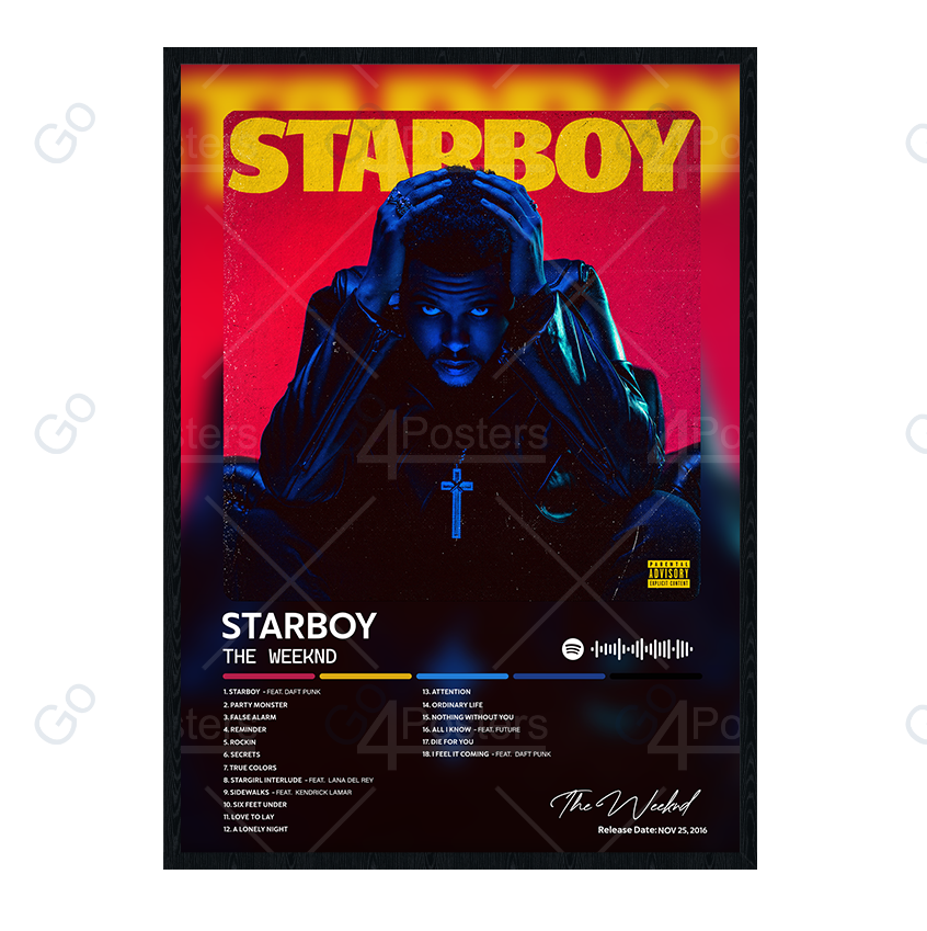 The Weeknd - STARBOY Album Poster