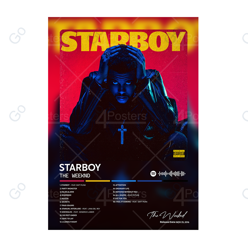 The Weeknd - STARBOY Album Poster