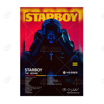 The Weeknd - STARBOY Album Poster