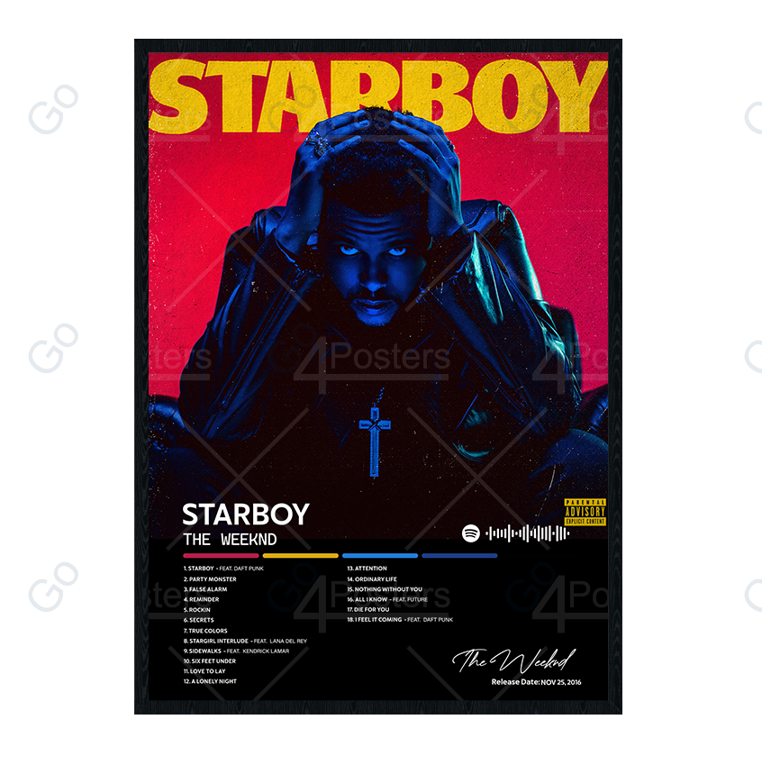 The Weeknd - STARBOY Album Poster