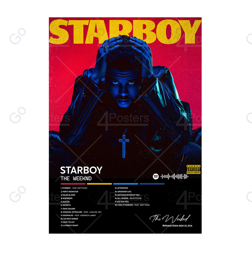 The Weeknd - STARBOY Album Poster