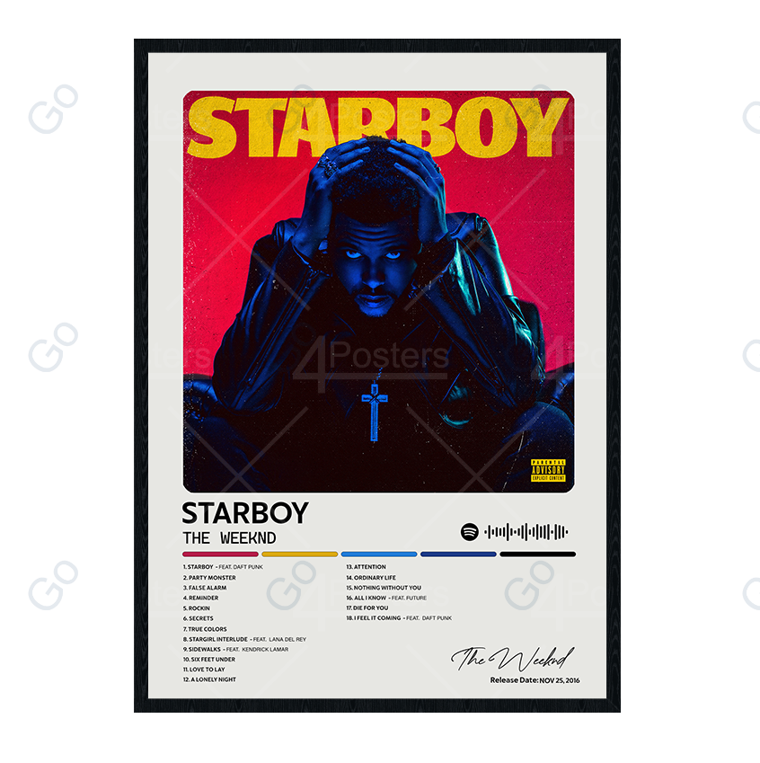 The Weeknd - STARBOY Album Poster