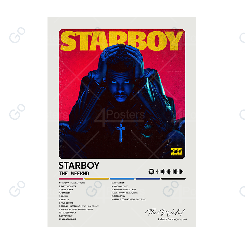 The Weeknd - STARBOY Album Poster