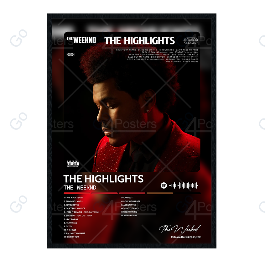 The Weeknd - The Highlights Album Poster