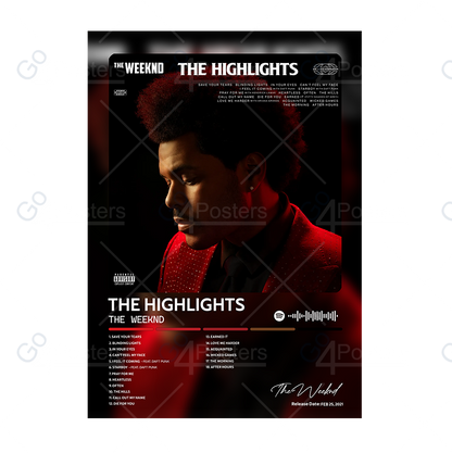 The Weeknd - The Highlights Album Poster