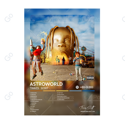 Travis Scott - Astroworld Album Poster