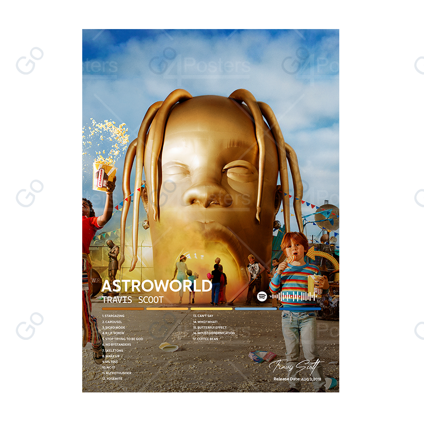 Travis Scott - Astroworld Album Poster