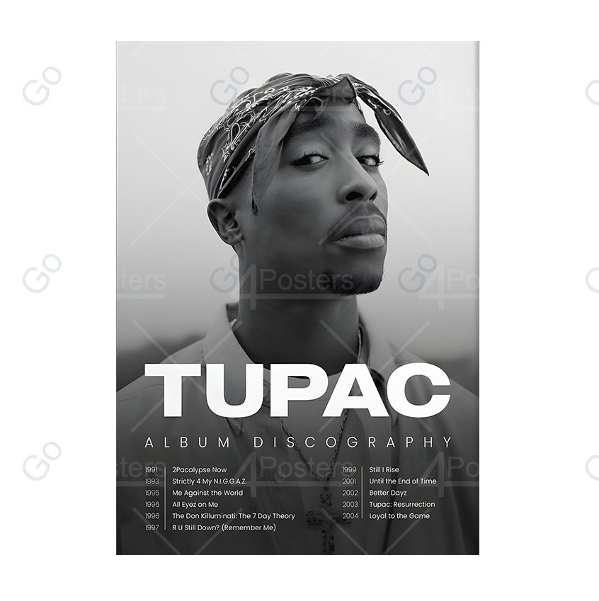 Tupac Albums Poster