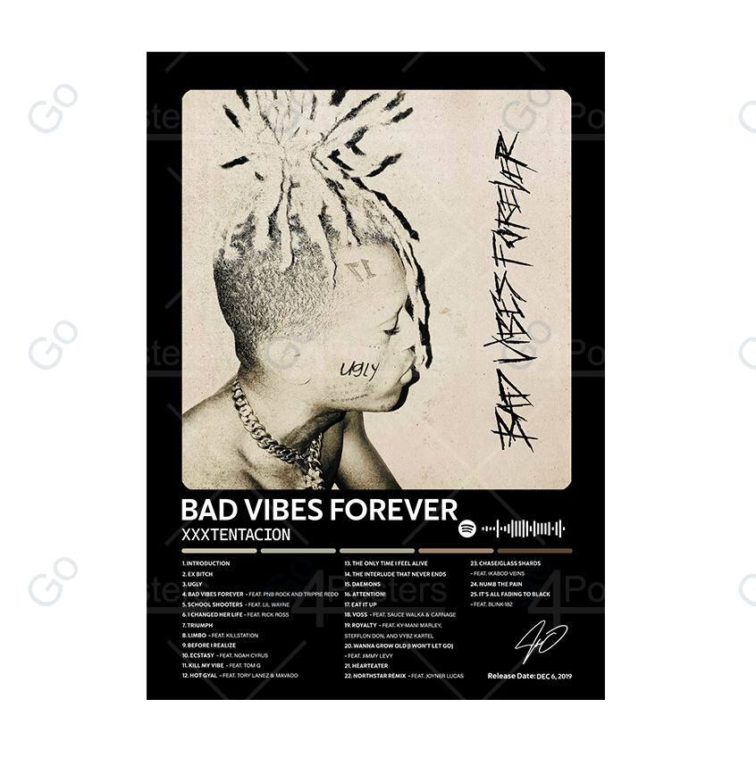 XXXTentacion - Bad Vibes Forever Album Poster