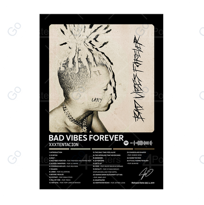 XXXTentacion - Bad Vibes Forever Album Poster