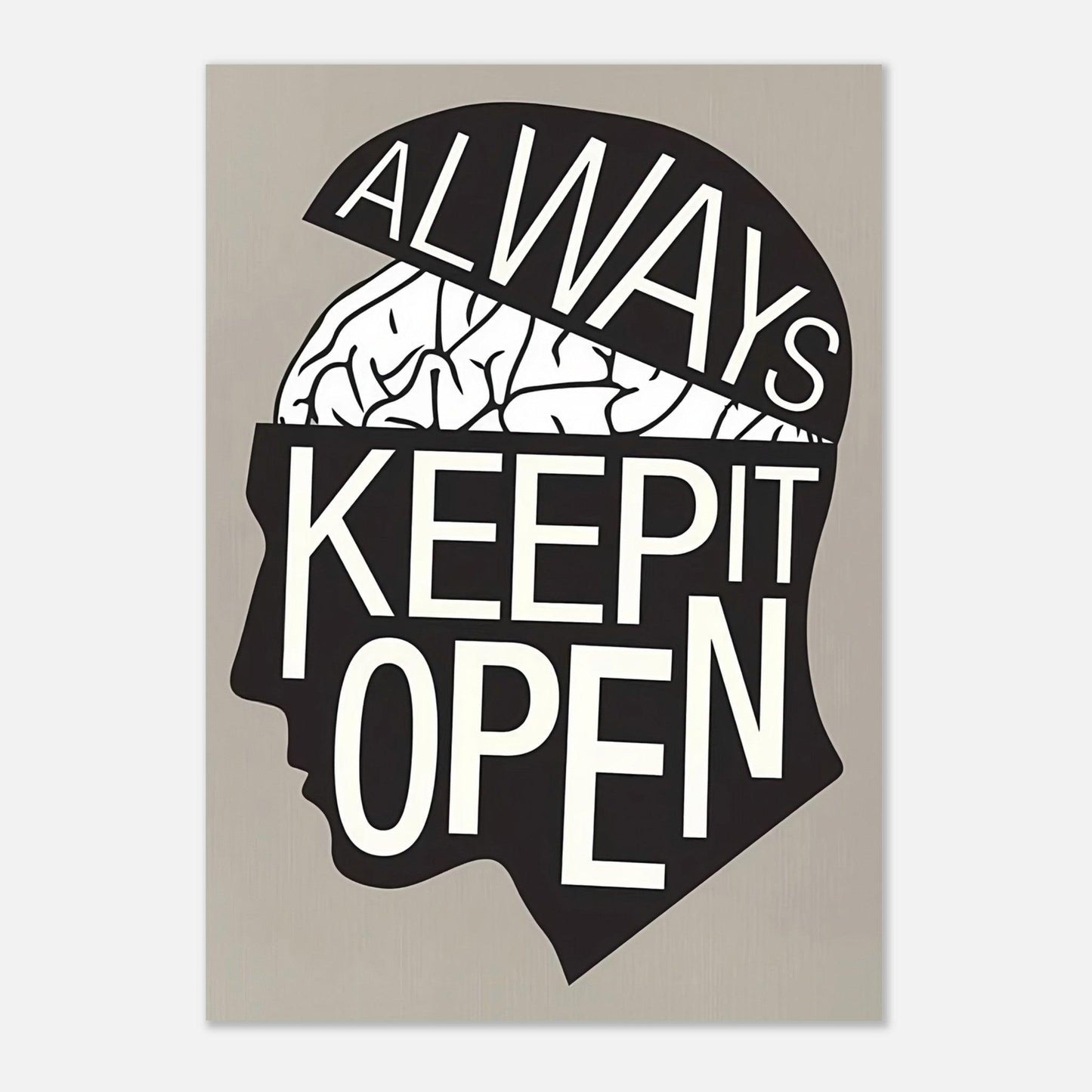 Keep Your Mind Open -Poster