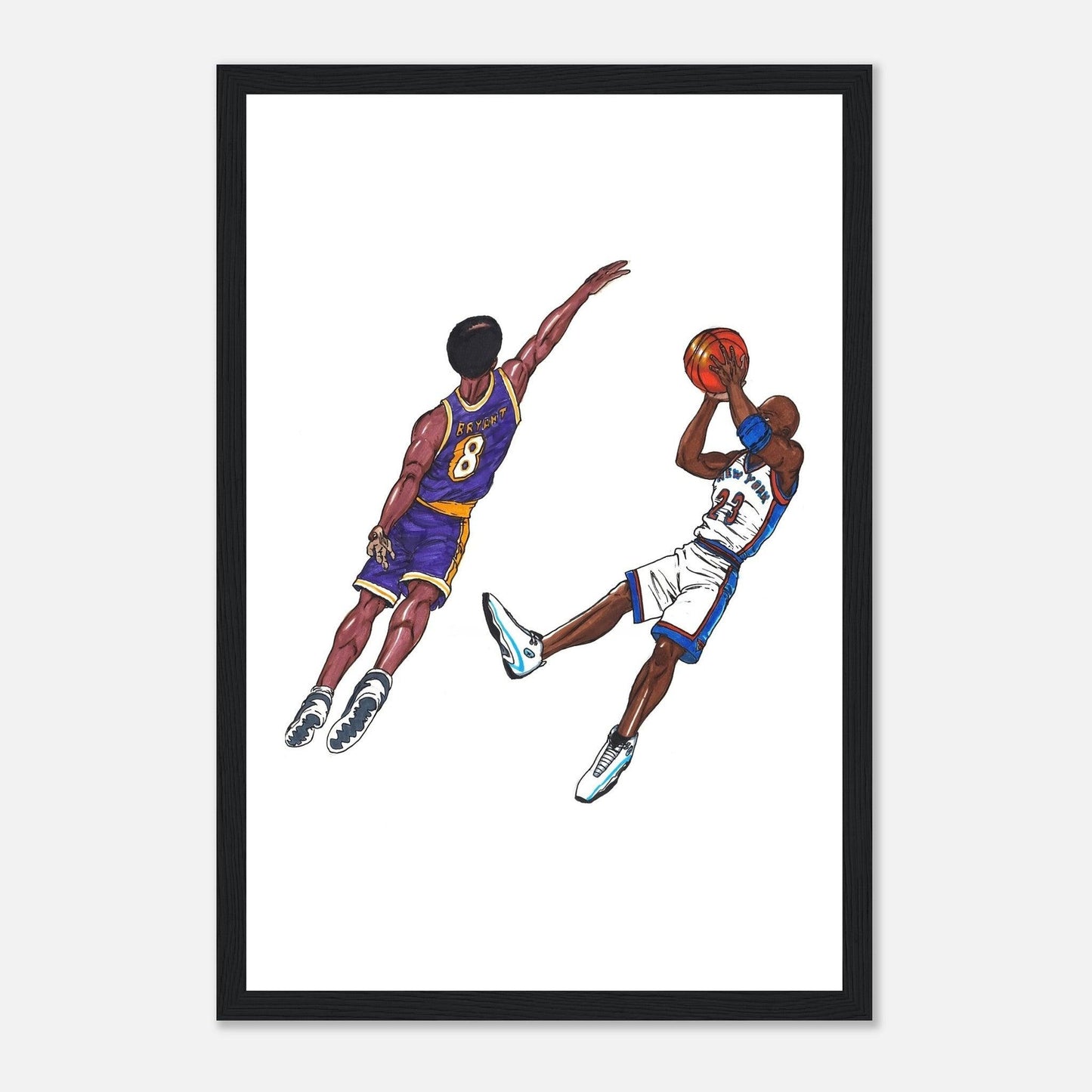 Michael Jordan X Kobe Bryant -Poster