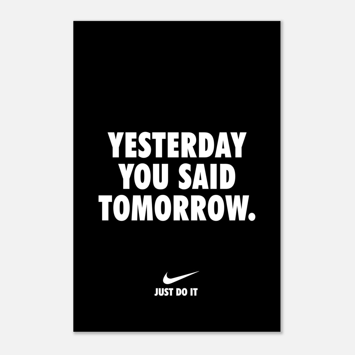 YESTERDAY YOU SAID TOMORROW. Black Edition