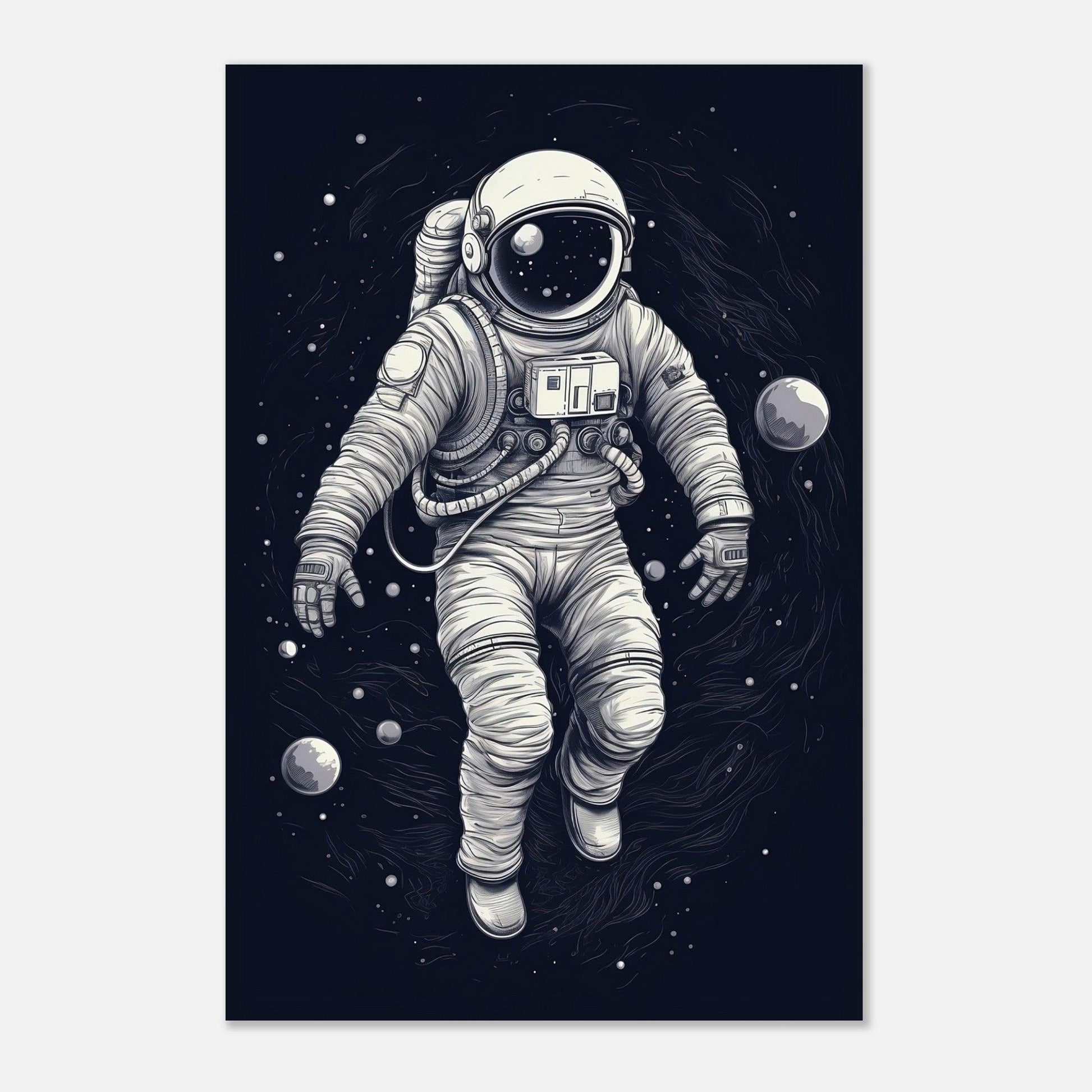 Astronaut Vektor-Illustration - Go4Posters