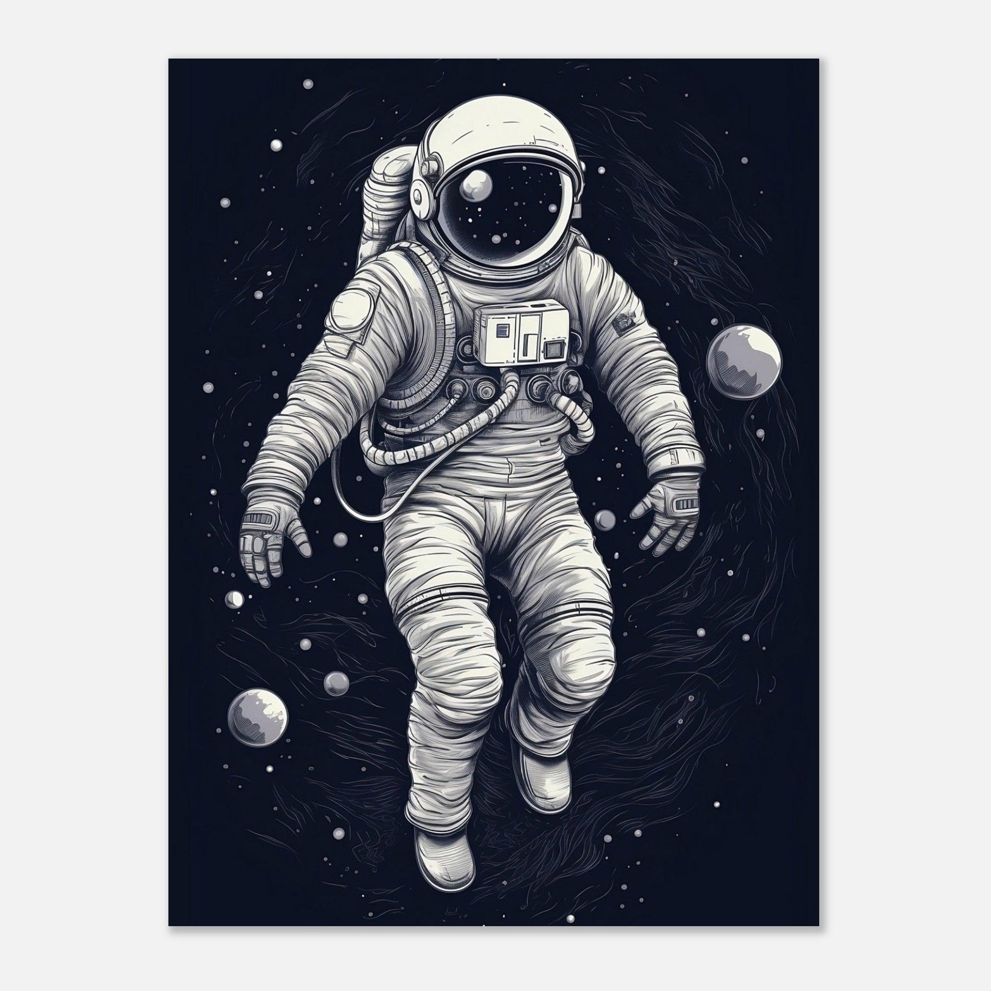 Astronaut Vektor-Illustration - Go4Posters