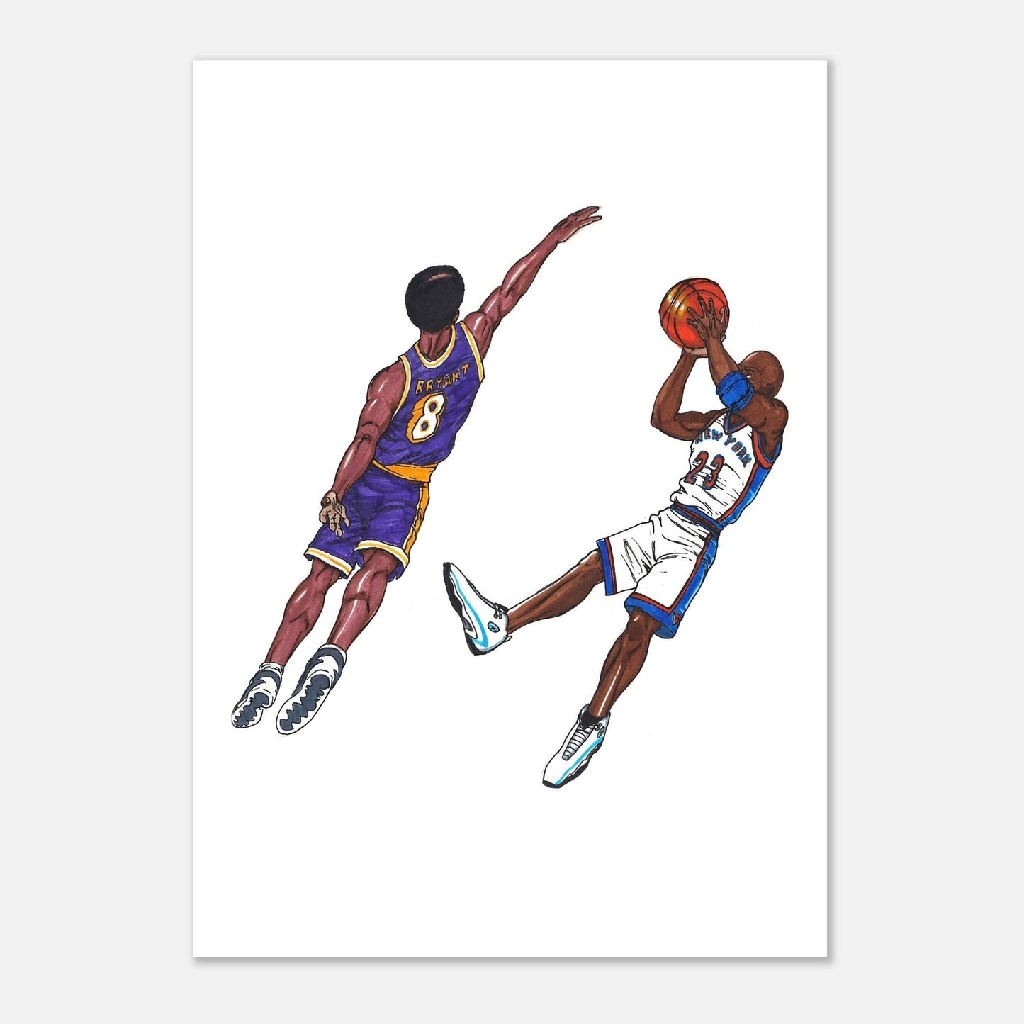 Michael Jordan X Kobe Bryant -Poster