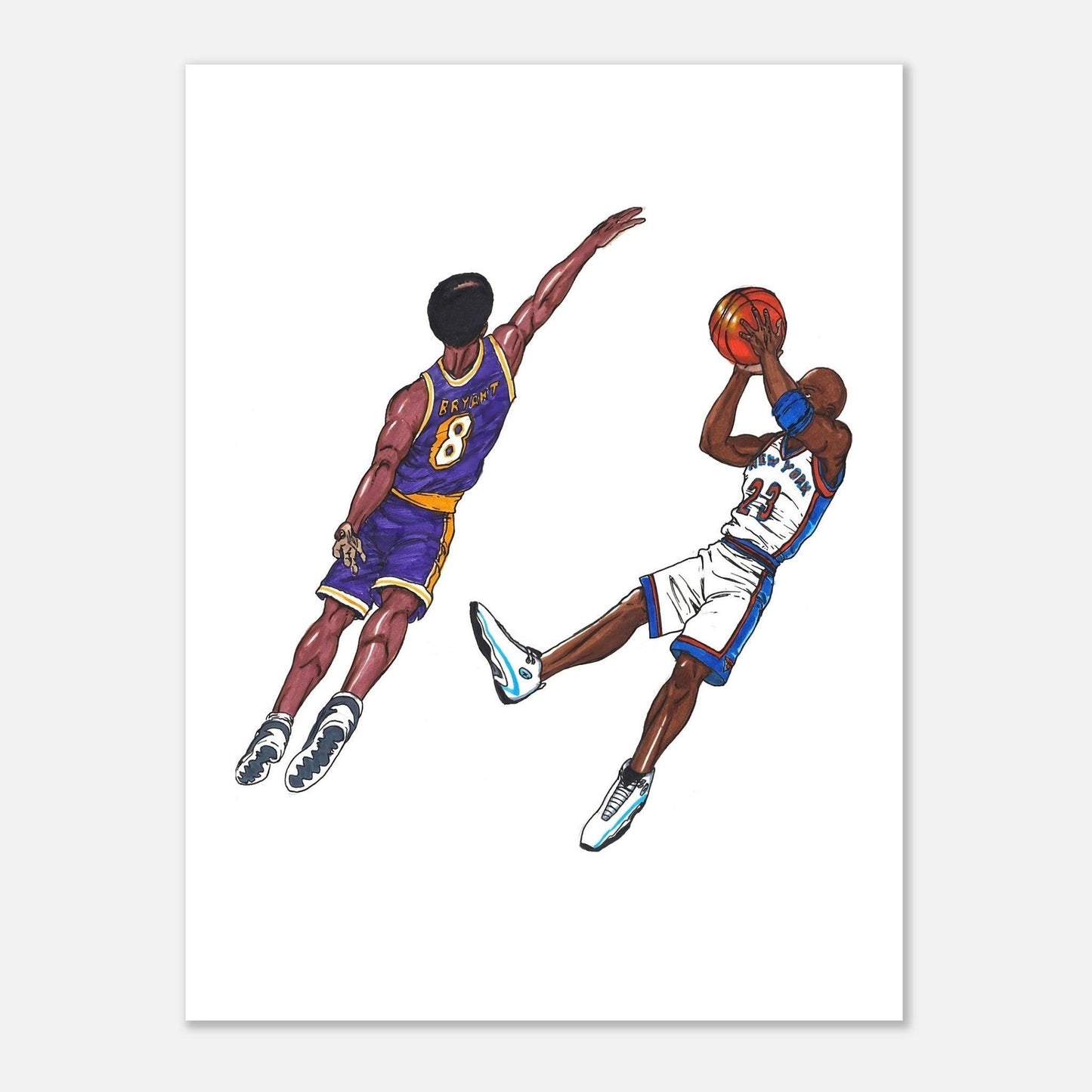 Michael Jordan X Kobe Bryant -Poster