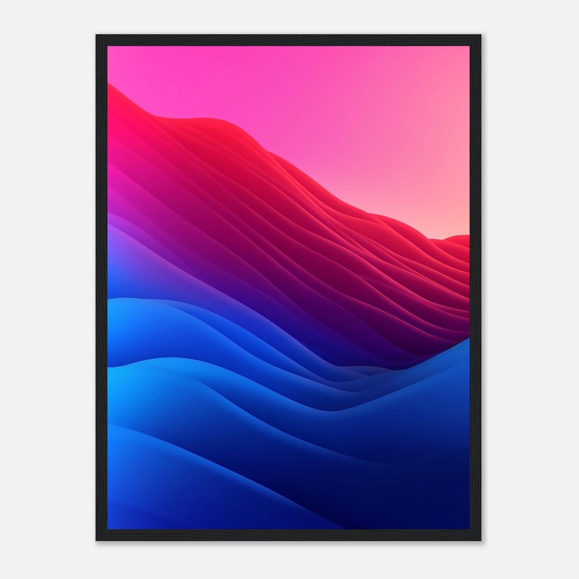 Blue, Pink, Red Gradient - Go4Posters