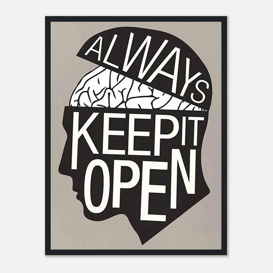 Keep Your Mind Open -Poster