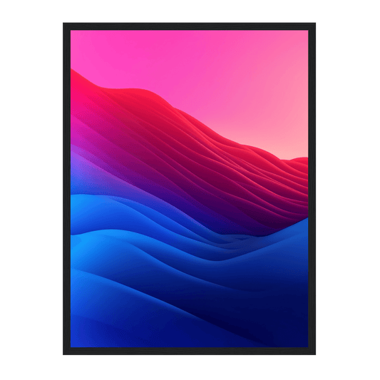 Blue, Pink, Red Gradient - Go4Posters