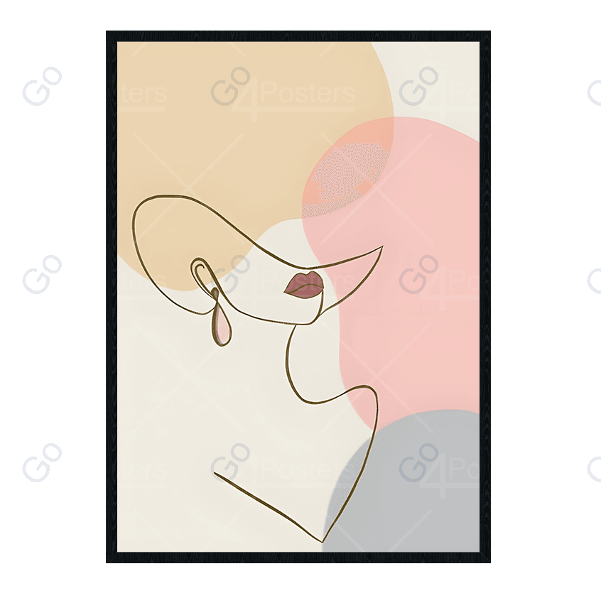 Minimal Beautiful Woman Line Art Style vo.5 - Go4Posters
