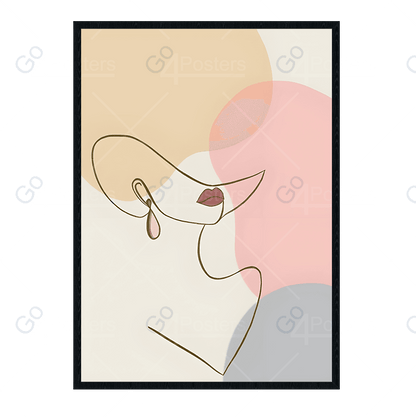 Minimal Beautiful Woman Line Art Style vo.5 - Go4Posters