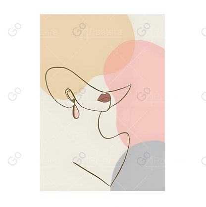 Minimal Beautiful Woman Line Art Style vo.5 - Go4Posters