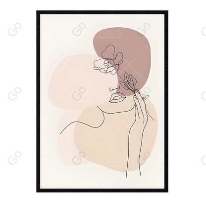 Minimal Beautiful Woman Line Art Style vo.6 - Go4Posters