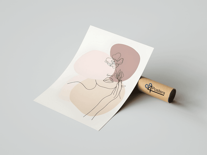 Minimal Beautiful Woman Line Art Style vo.6 - Go4Posters
